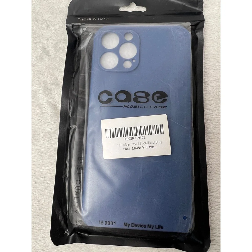 iPhone 12 Pro Max Case 6.7 inch Royal Blue Jelly Slim Flexible Cover New